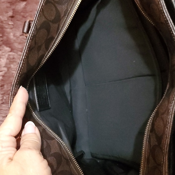 COACH Diaper Bag Brown Signature Baby Tote - Picture 10 of 16